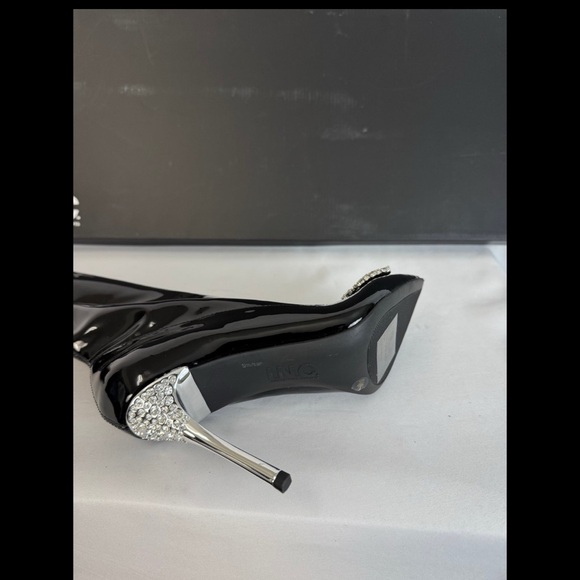 INC International Concepts Black Over the Knee Stiletto Boots - Picture 12 of 12